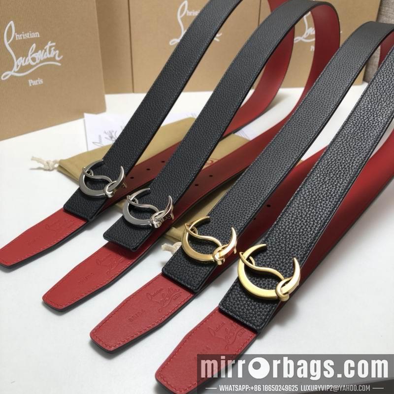 Christian Louboutin belt 35mmX95-125cm 7D01