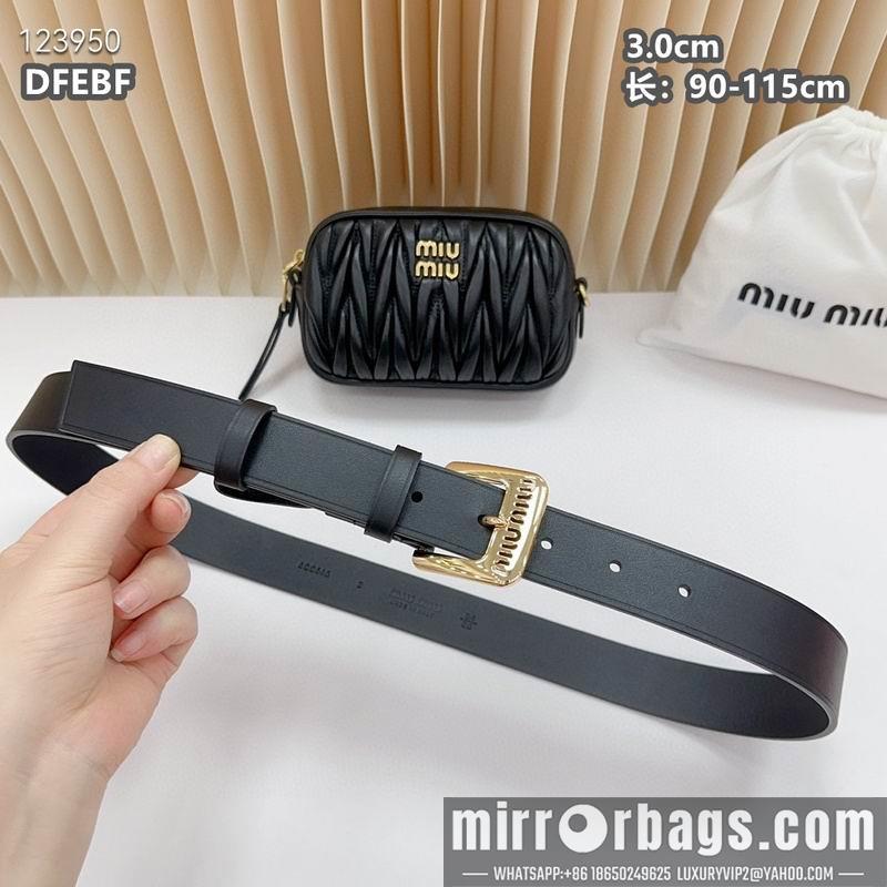 Miumiu belt 30mmX90-115cm 8L01