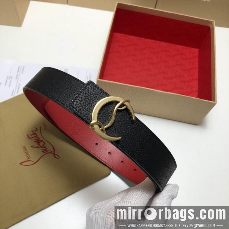 Christian Louboutin belt 35mmX95-125cm 7D01