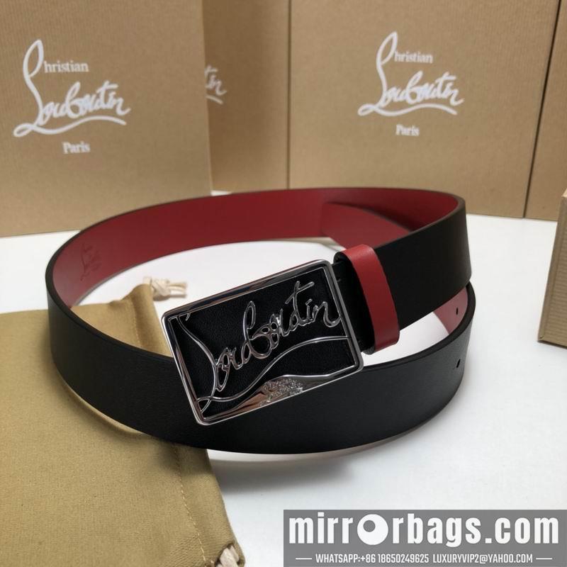 Christian Louboutin belt 35mmX95-125cm 7D02