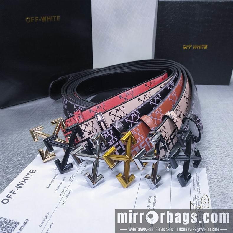 Off White belt 38mmX80-125cm lb082801