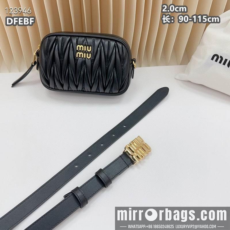 Miumiu belt 20mmX90-115cm 8L08