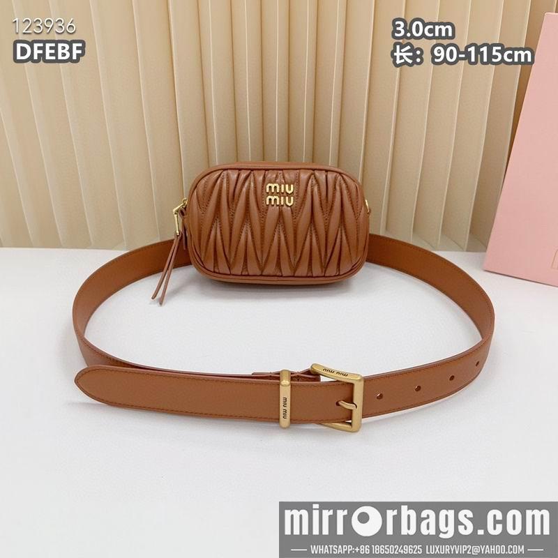Miumiu belt 30mmX90-115cm 8L03