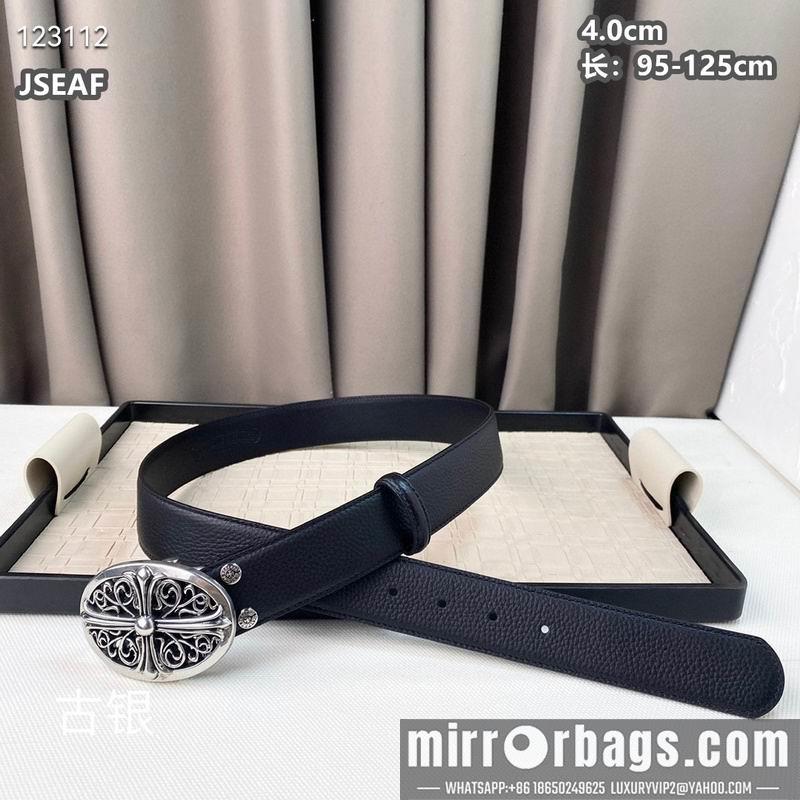 Chrome Hearts belt 40mmX95-125cm 8L01