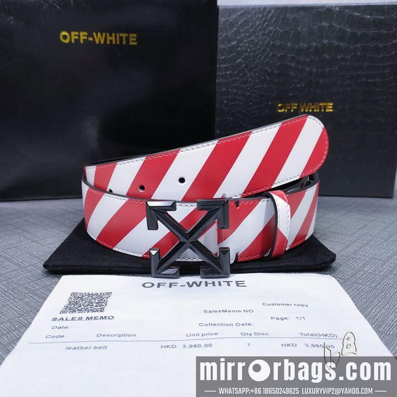 Off White belt 38mmX80-125cm lb082802