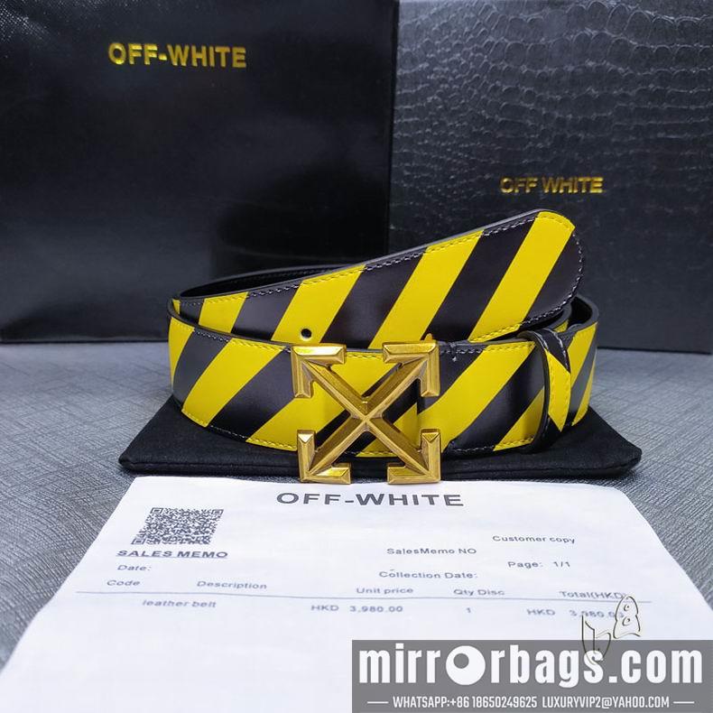 Off White belt 38mmX80-125cm lb082802