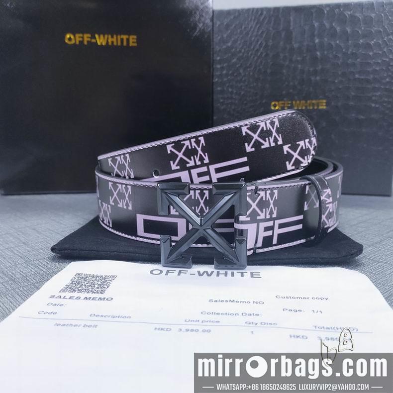 Off White belt 38mmX80-125cm lb082801