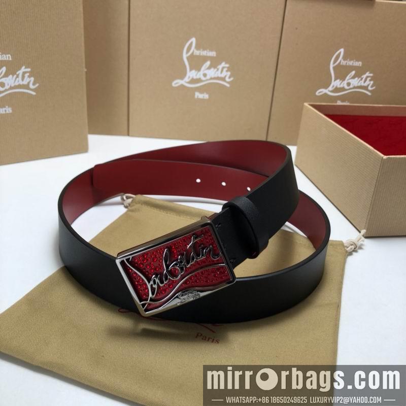 Christian Louboutin belt 35mmX95-125cm 7D02