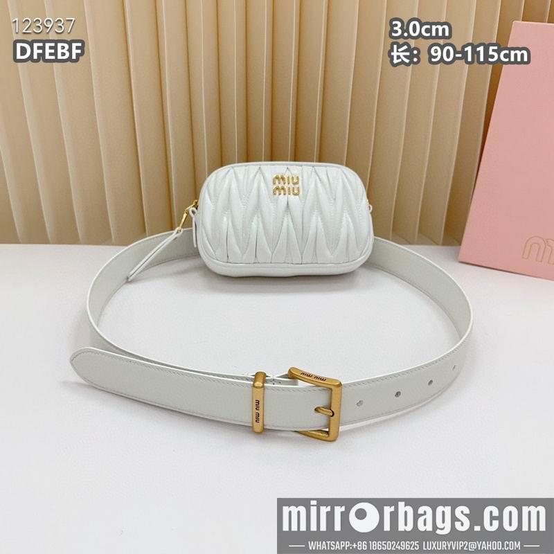 Miumiu belt 30mmX90-115cm 8L03
