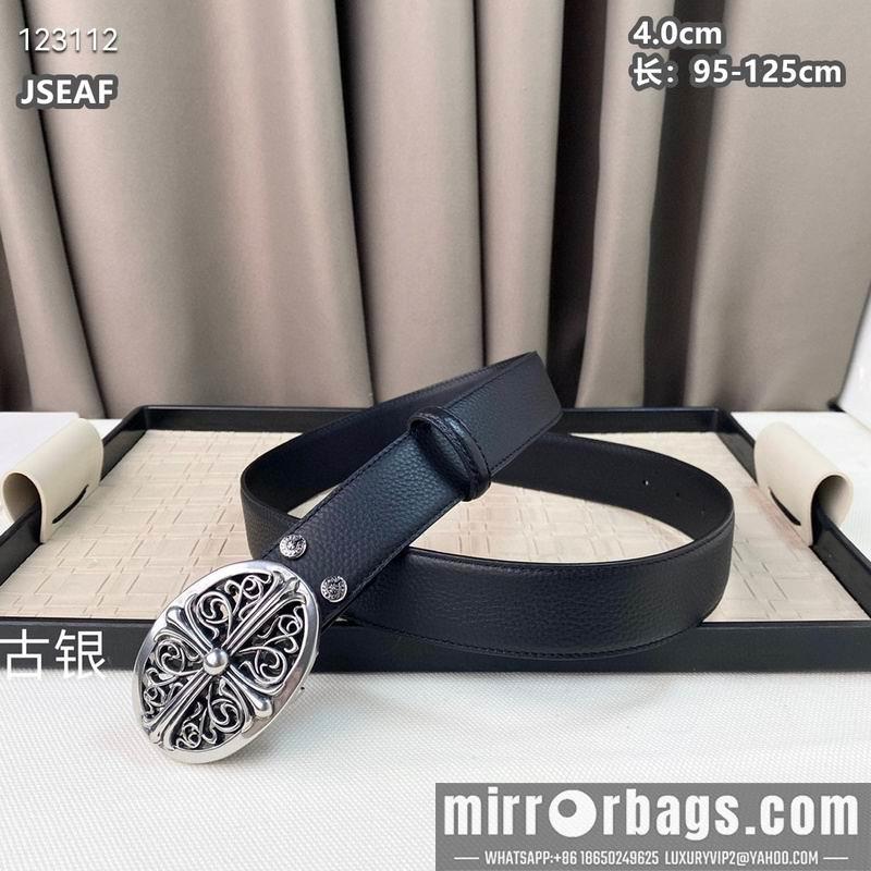 Chrome Hearts belt 40mmX95-125cm 8L01