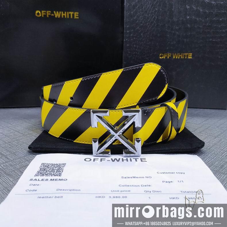 Off White belt 38mmX80-125cm lb082802