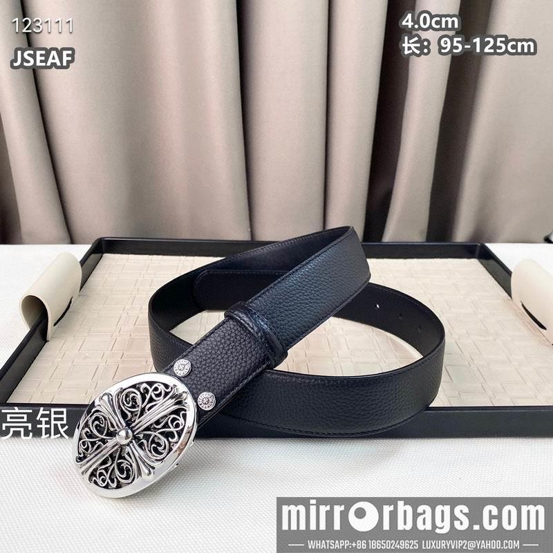 Chrome Hearts belt 40mmX95-125cm 8L01