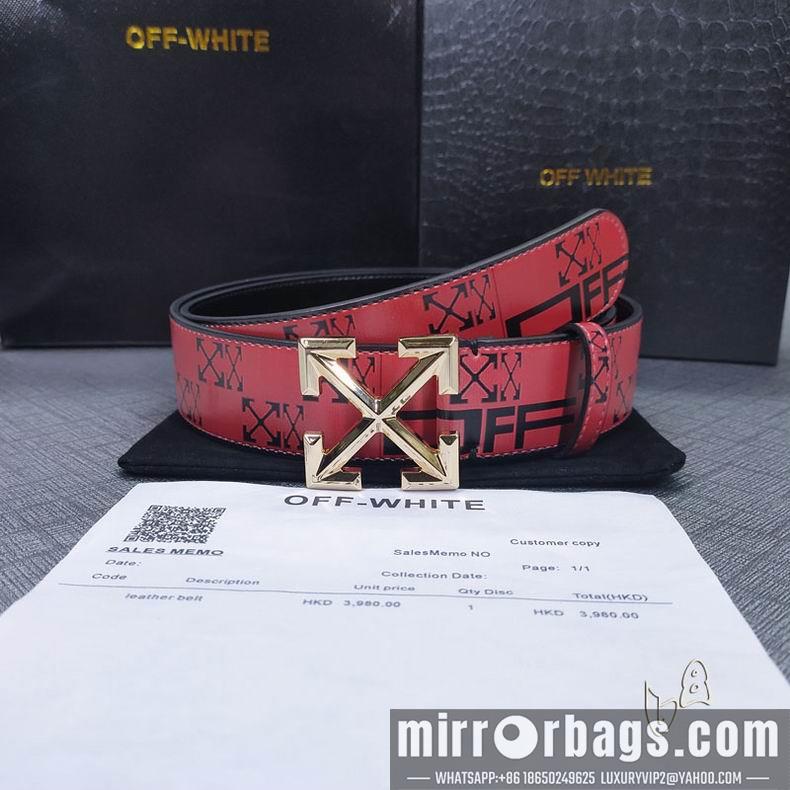 Off White belt 38mmX80-125cm lb082801
