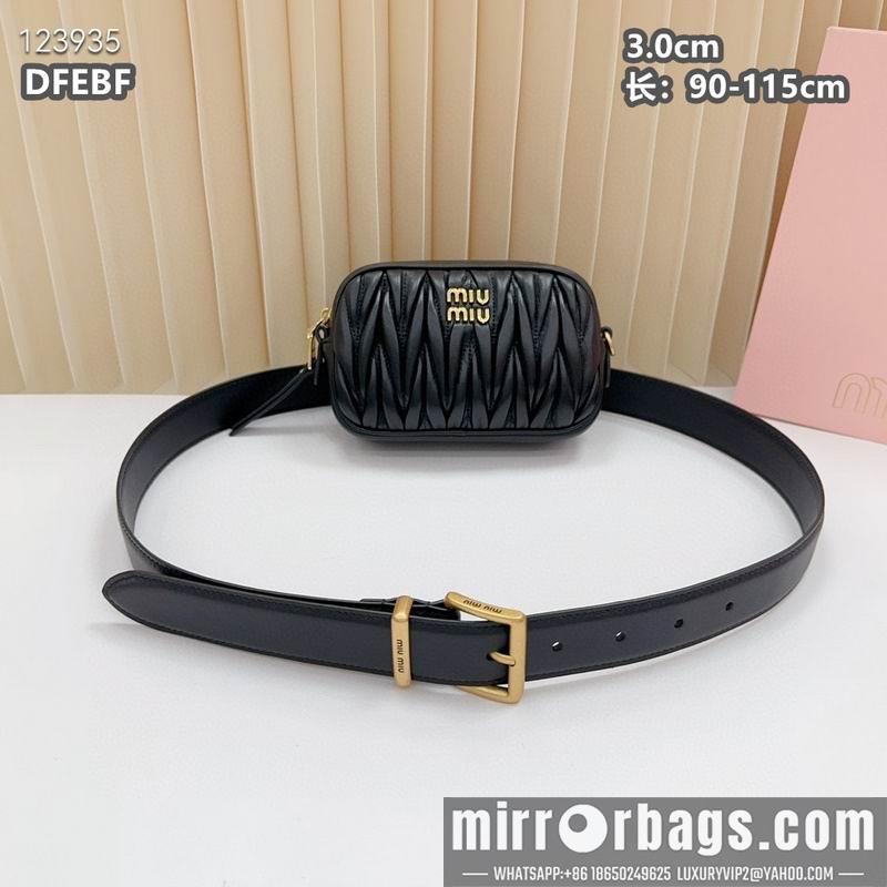 Miumiu belt 30mmX90-115cm 8L03