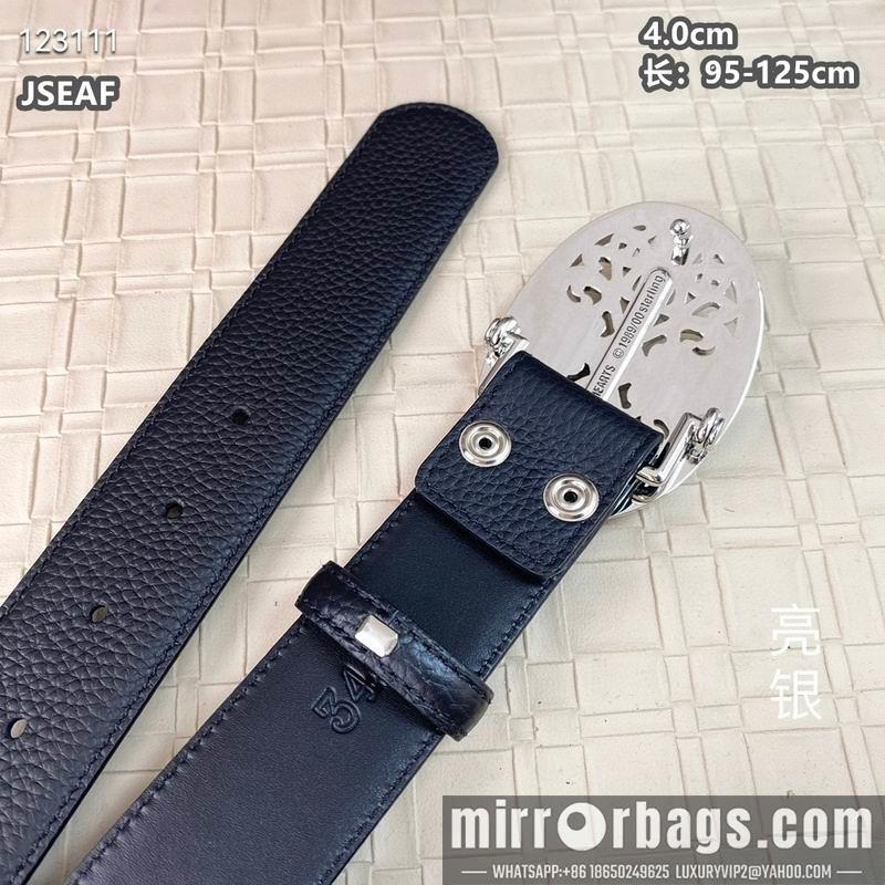 Chrome Hearts belt 40mmX95-125cm 8L01