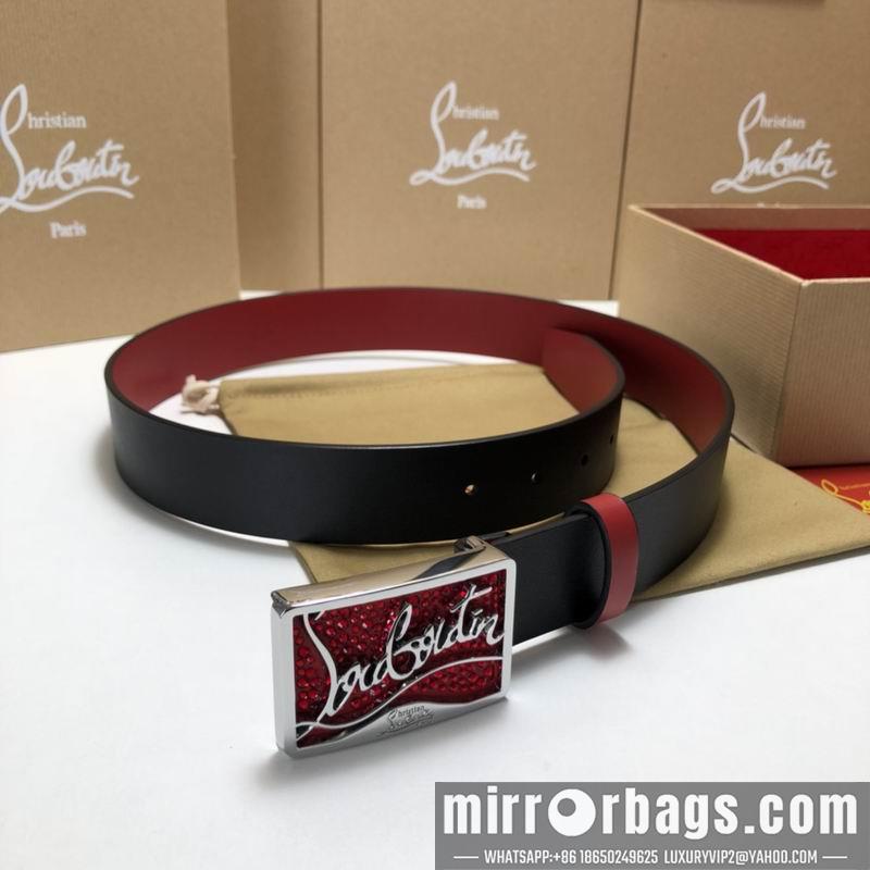 Christian Louboutin belt 35mmX95-125cm 7D02
