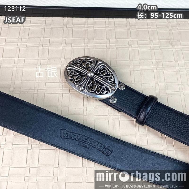 Chrome Hearts belt 40mmX95-125cm 8L01