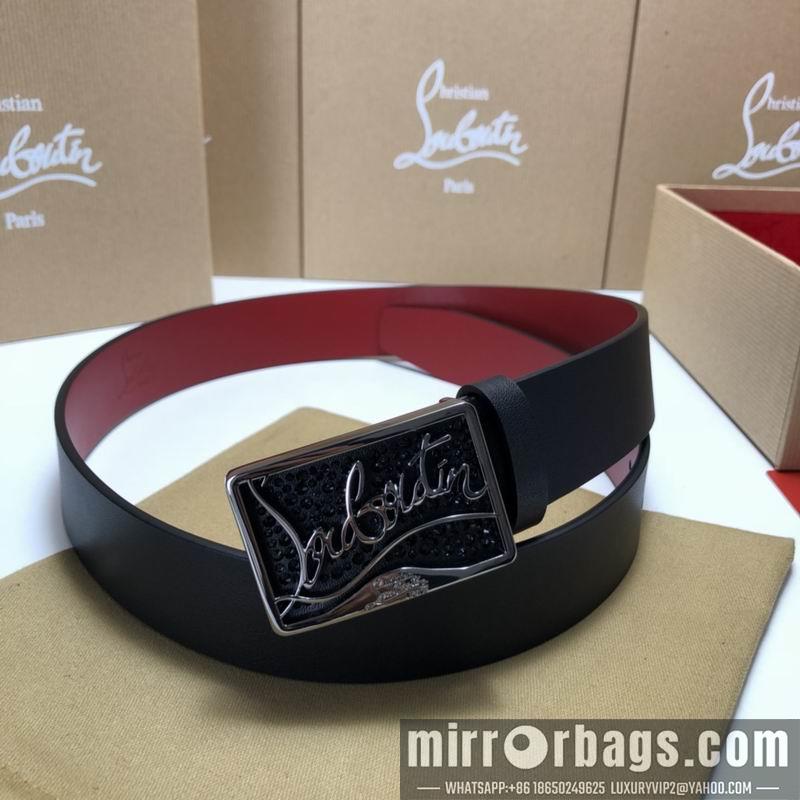 Christian Louboutin belt 35mmX95-125cm 7D02