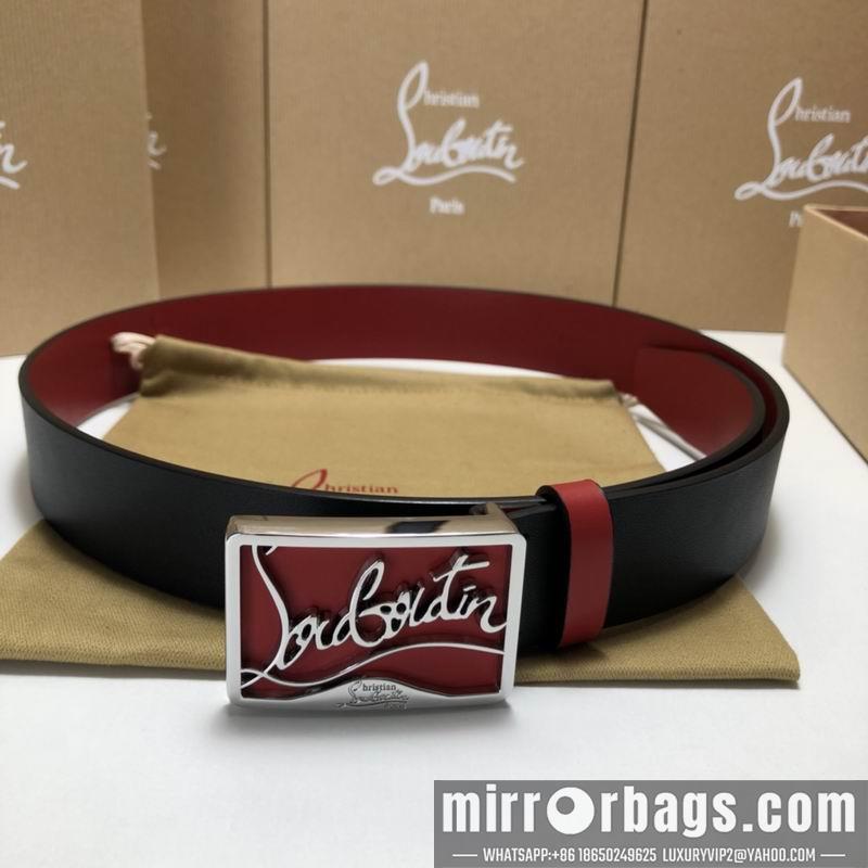 Christian Louboutin belt 35mmX95-125cm 7D02