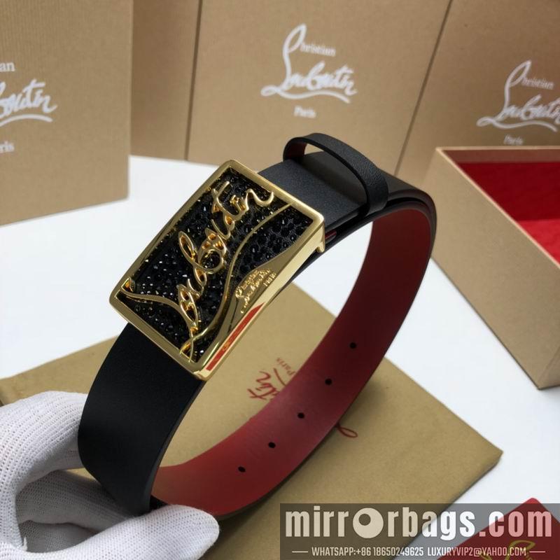 Christian Louboutin belt 35mmX95-125cm 7D02
