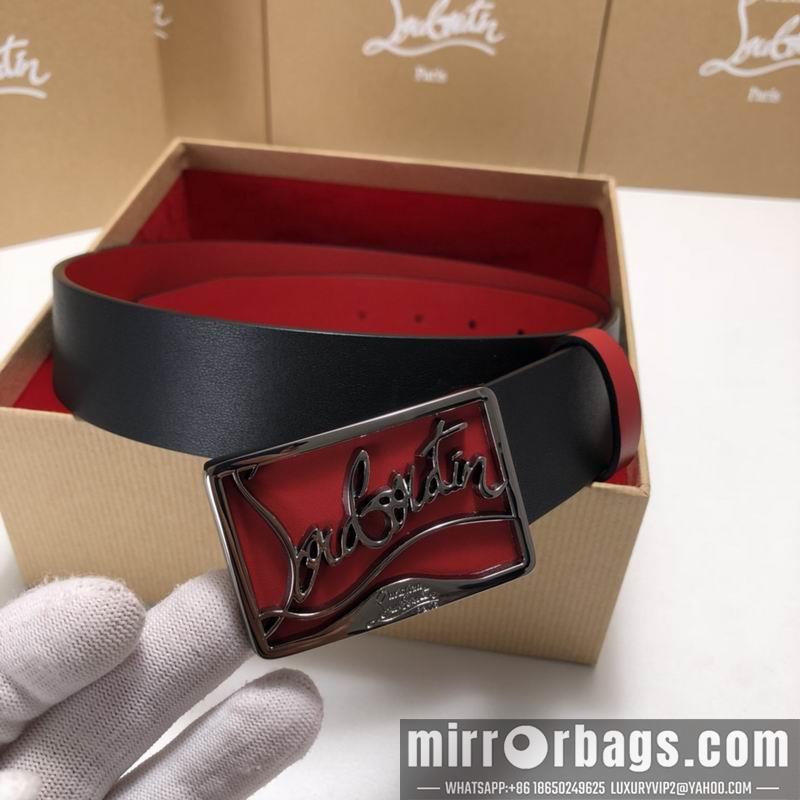 Christian Louboutin belt 35mmX95-125cm 7D02