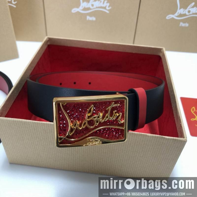 Christian Louboutin belt 35mmX95-125cm 7D02