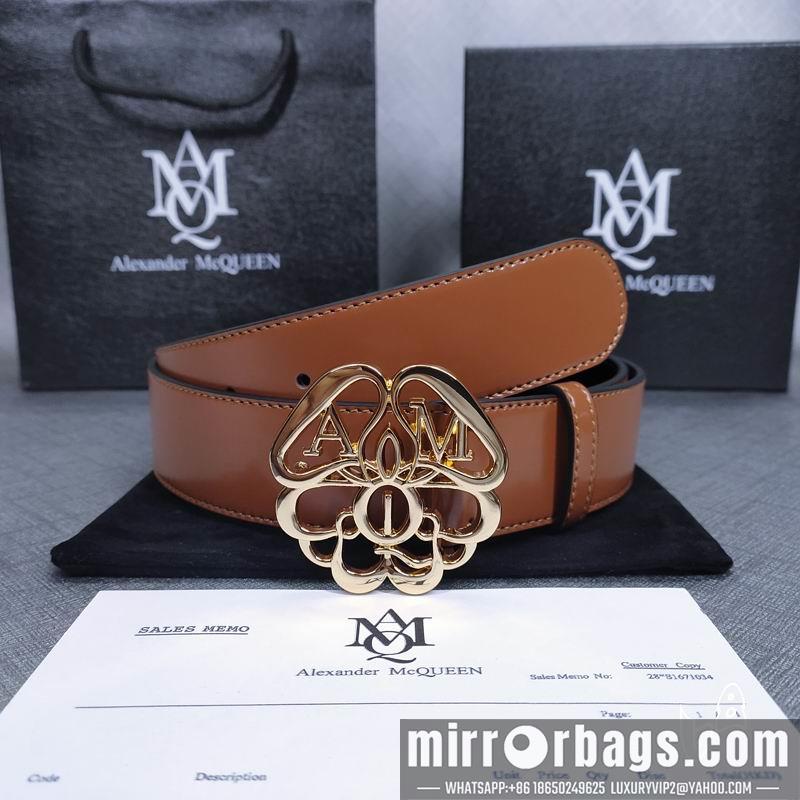 McQueen belt 38mmX80-125cm lb071802