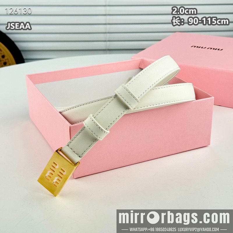 Miumiu belt 20mmX90-115cm 8L07