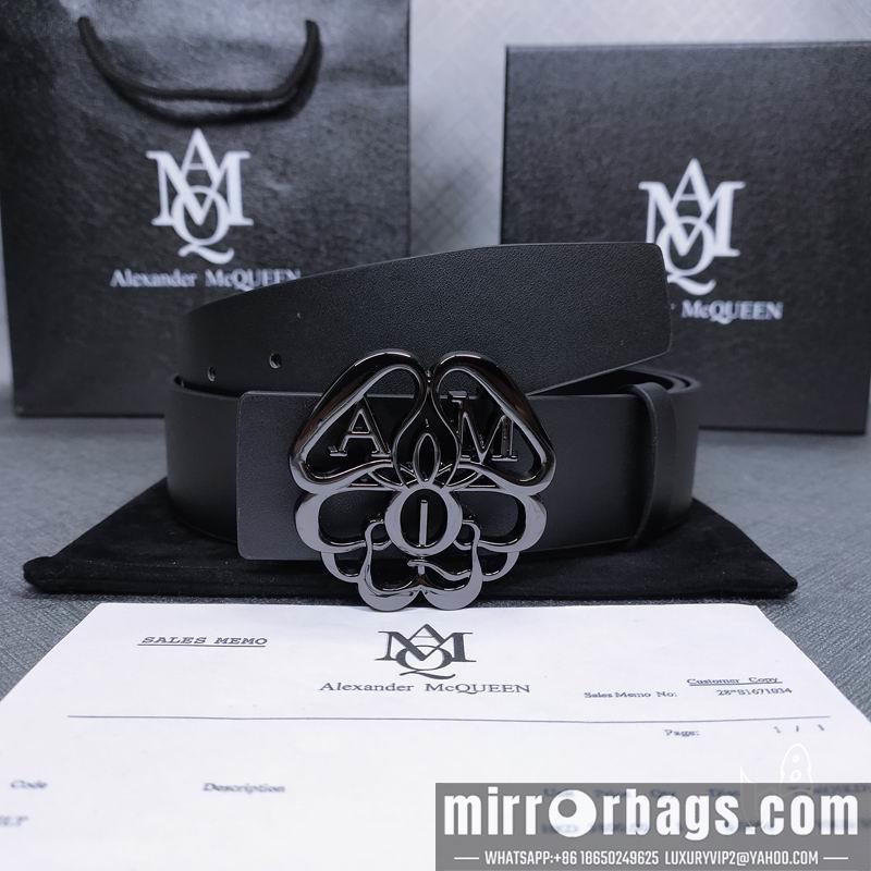 McQueen belt 38mmX80-125cm lb071801