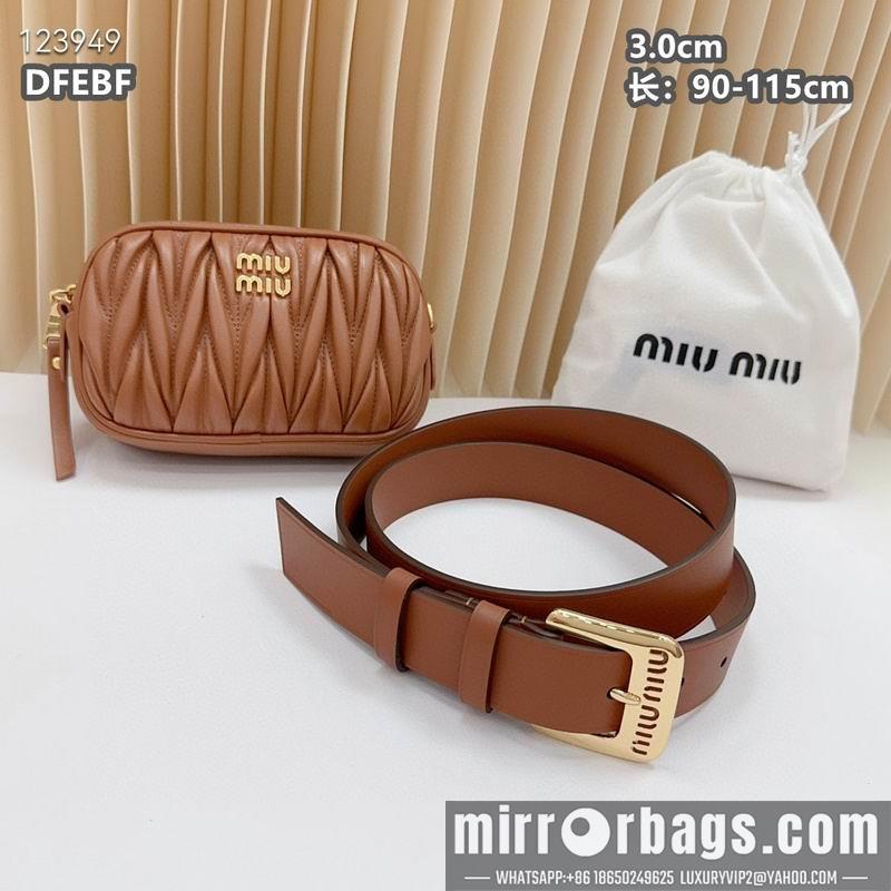 Miumiu belt 30mmX90-115cm 8L01