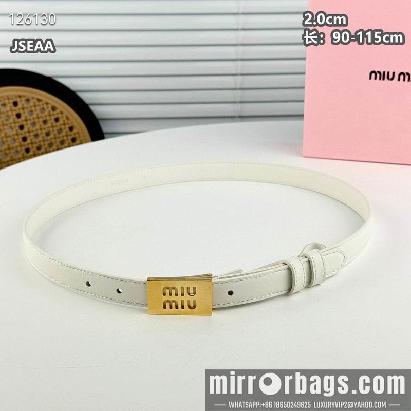 Miumiu belt 20mmX90-115cm 8L07