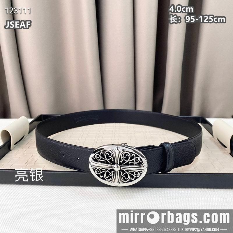 Chrome Hearts belt 40mmX95-125cm 8L01