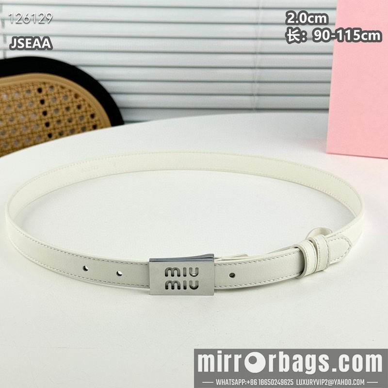 Miumiu belt 20mmX90-115cm 8L07