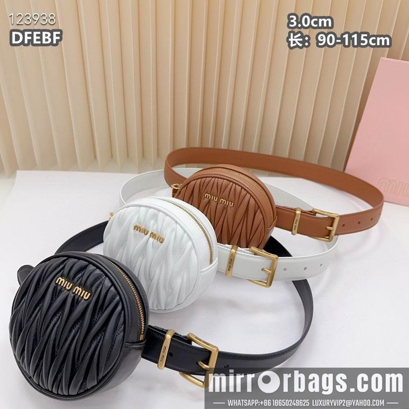 Miumiu belt 30mmX90-115cm 8L02