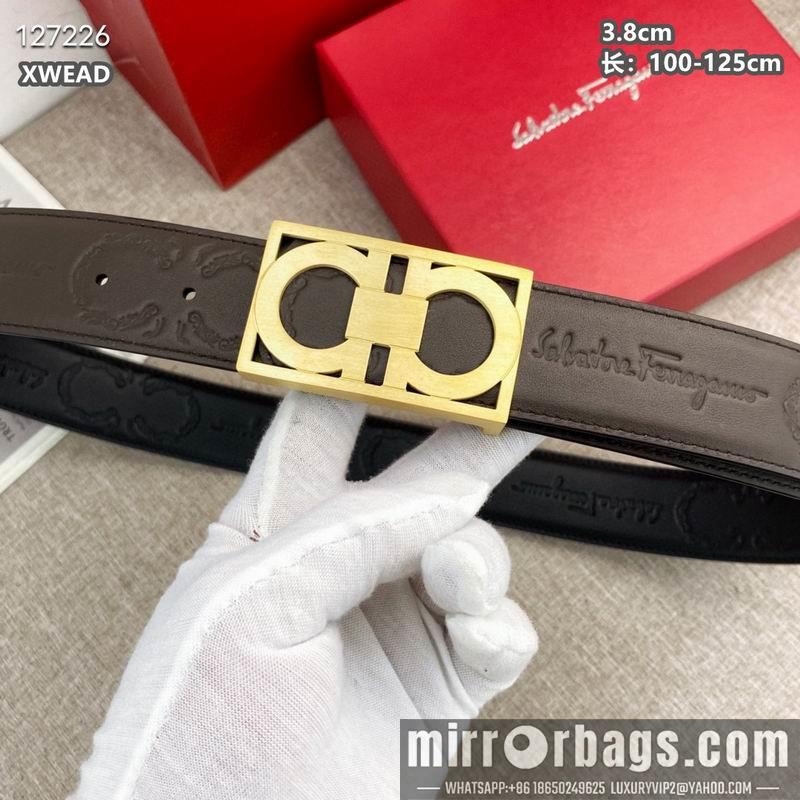 Ferragamo belt 38mmX100-125cm 8L19