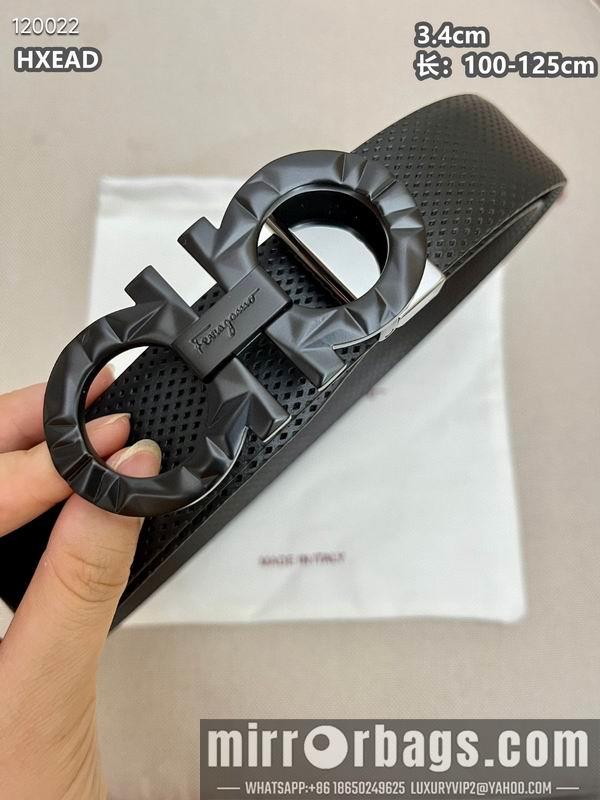 Ferragamo belt 34mmX100-125cm 8L01