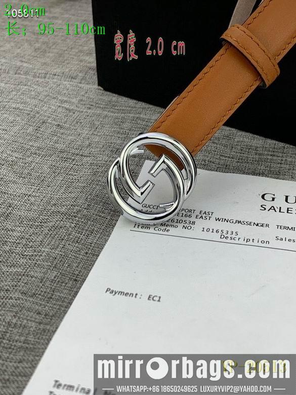 Gucci belt 20mm 95-110cm 8L01