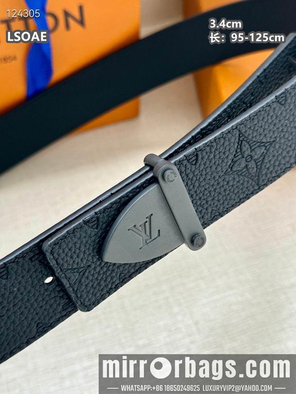 LV belt 34mmX95-125cm 8L21