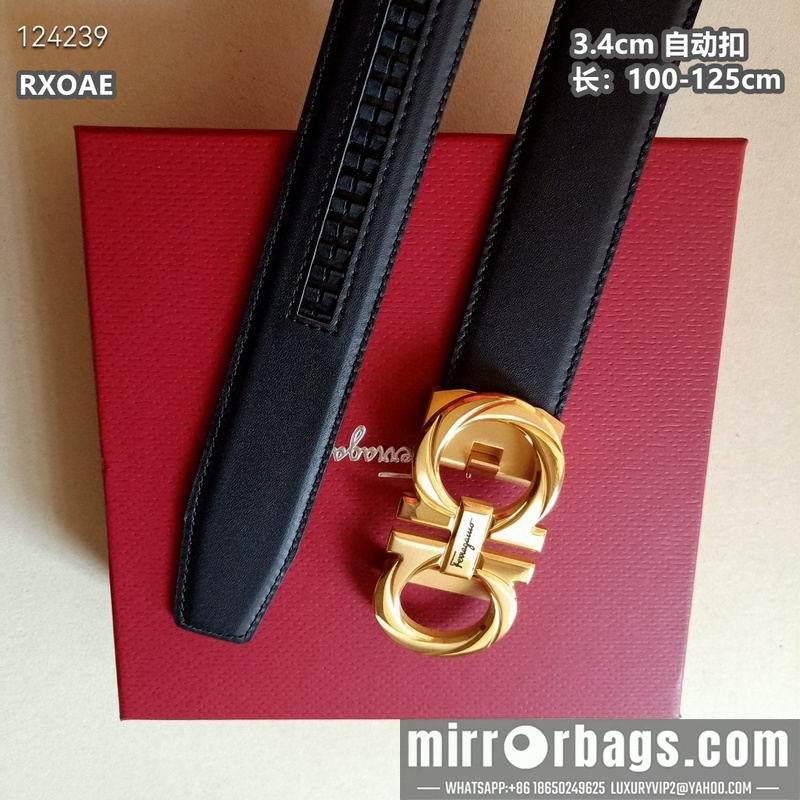 Ferragamo belt 34mmX100-125cm 8L07