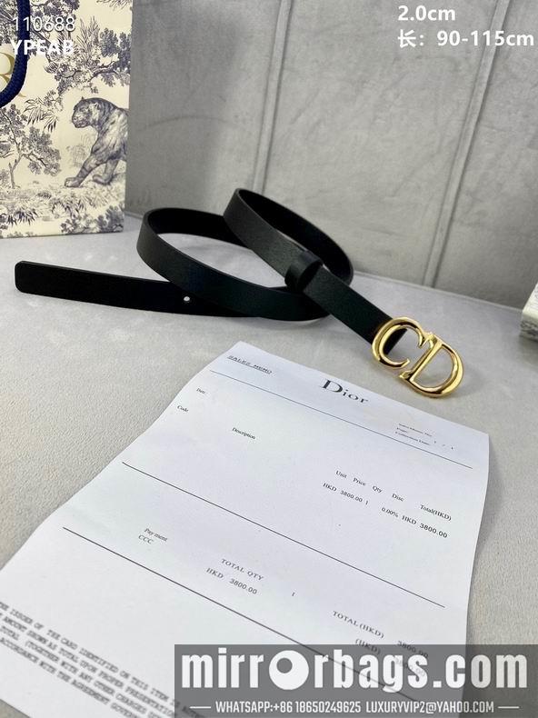 Dior Belt 20mmX90-115cm 8L04
