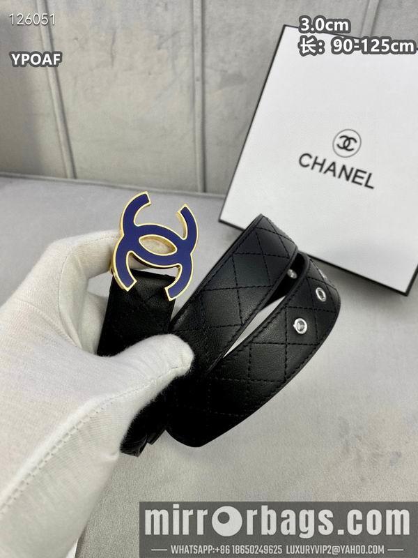 Chanel belt 30mmX90-125cm 8L12
