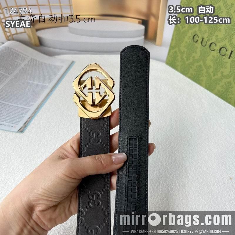 Gucci belt 35mmX100-125cm 8L15