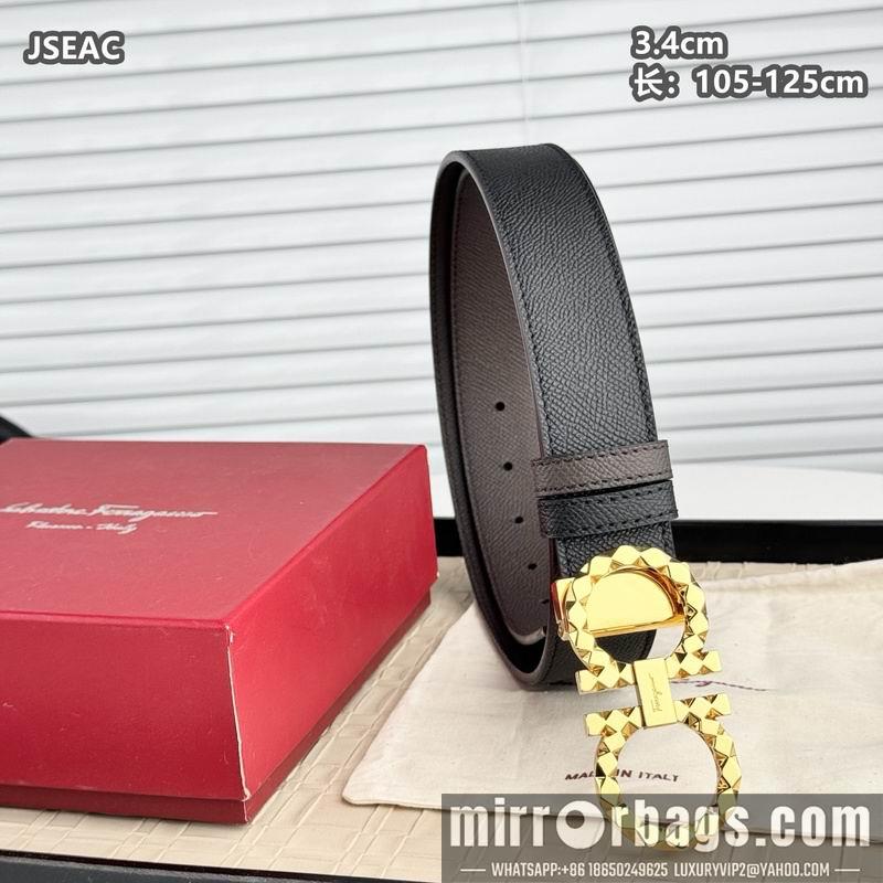 Ferragamo belt 34mmX105-125cm 8L18