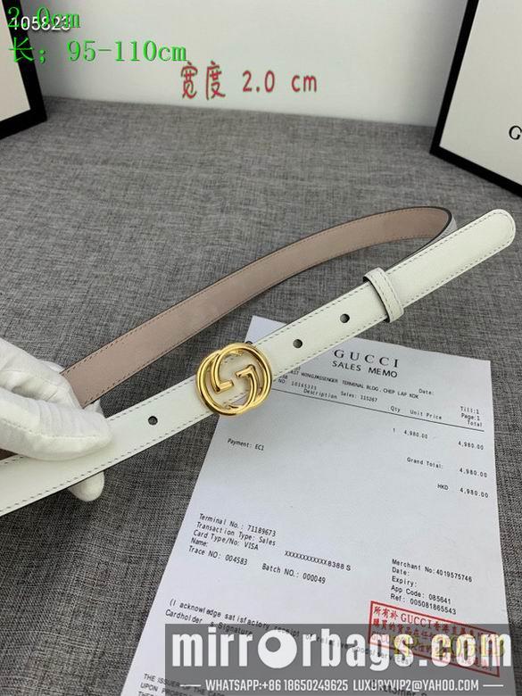 Gucci belt 20mm 95-110cm 8L01