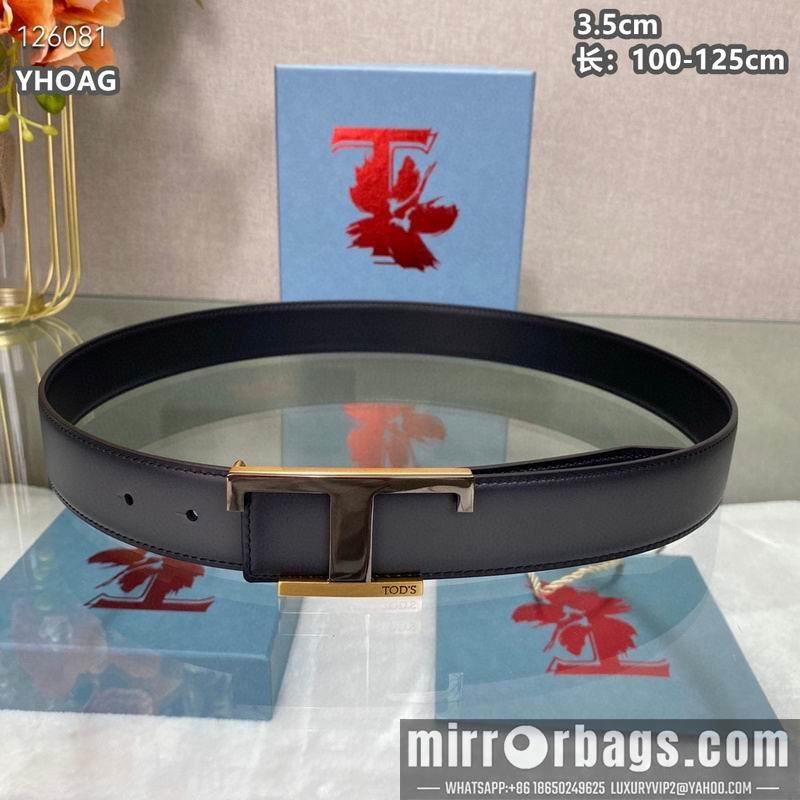 Tod's belt 35mmX100-125cm 8L06