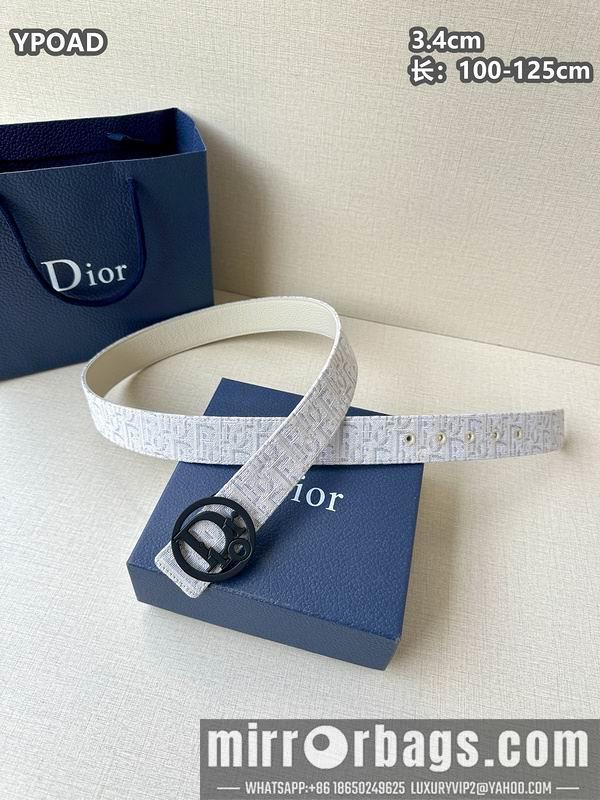 Dior belt 34mmX100-125cm 8L08
