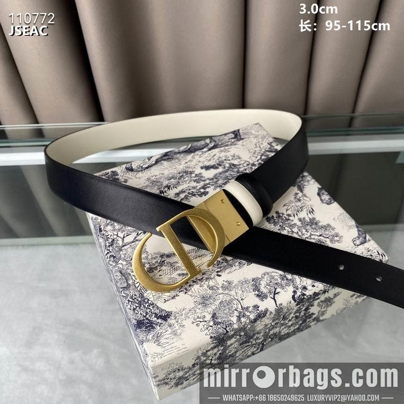 Dior Belt 30mmX95-115cm 8L08