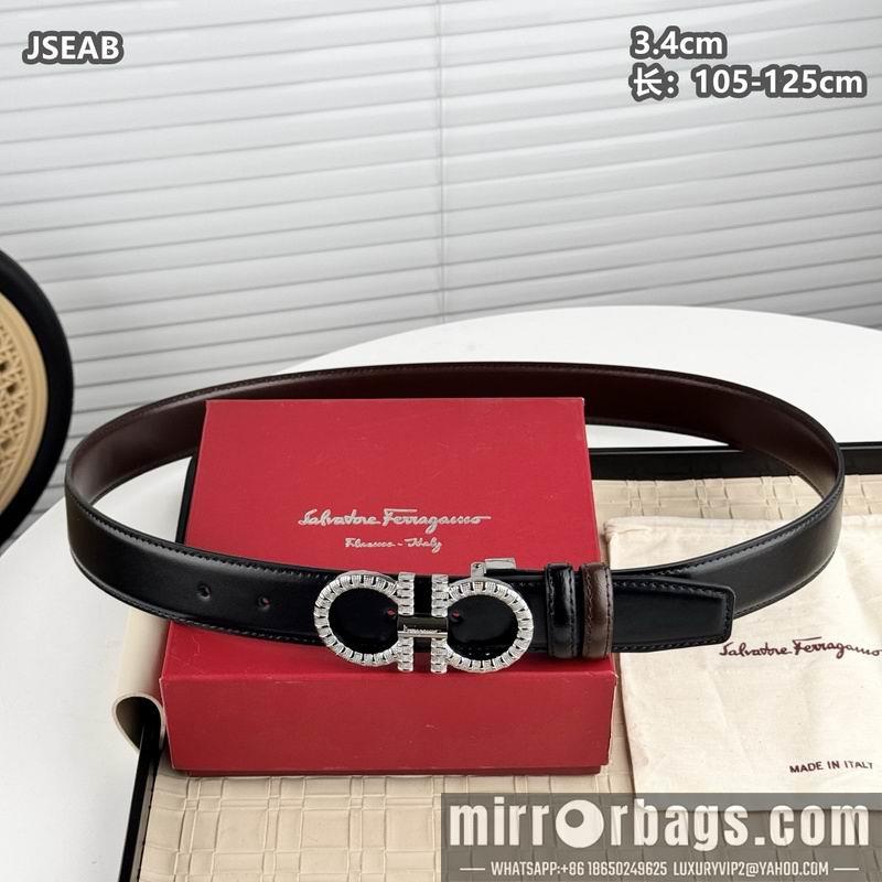 Ferragamo belt 34mmX105-125cm 8L11