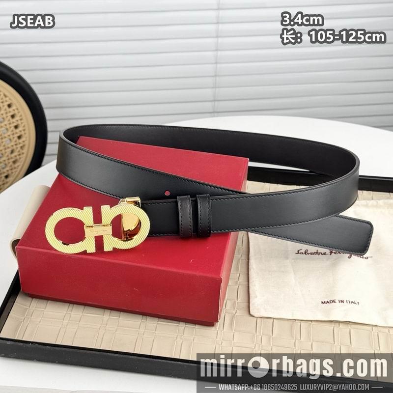 Ferragamo belt 34mmX105-125cm 8L12