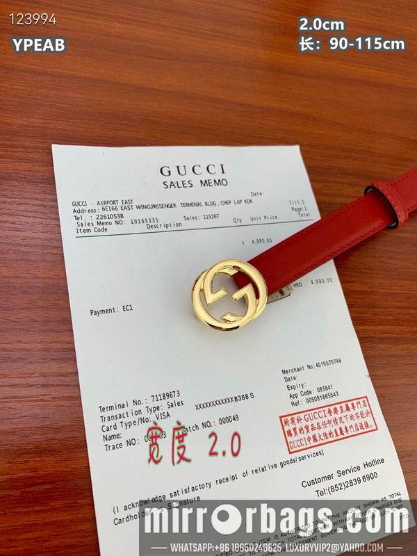 Gucci belt 20mmX90-115cm 8L24